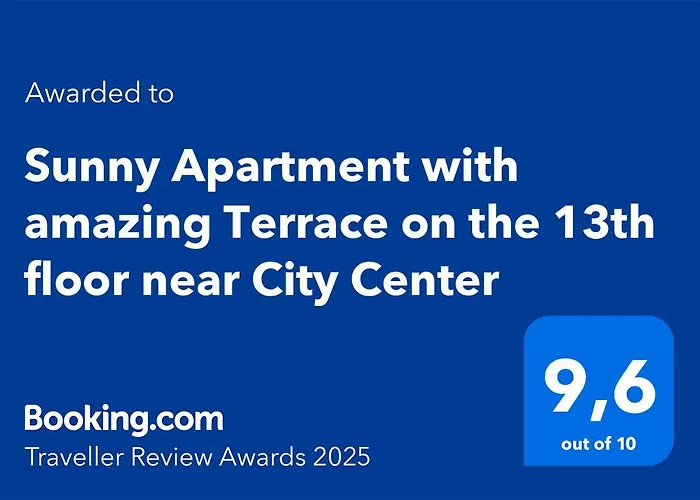 Sunny With Amazing Terrace On The 13th Floor Near Center Appartement